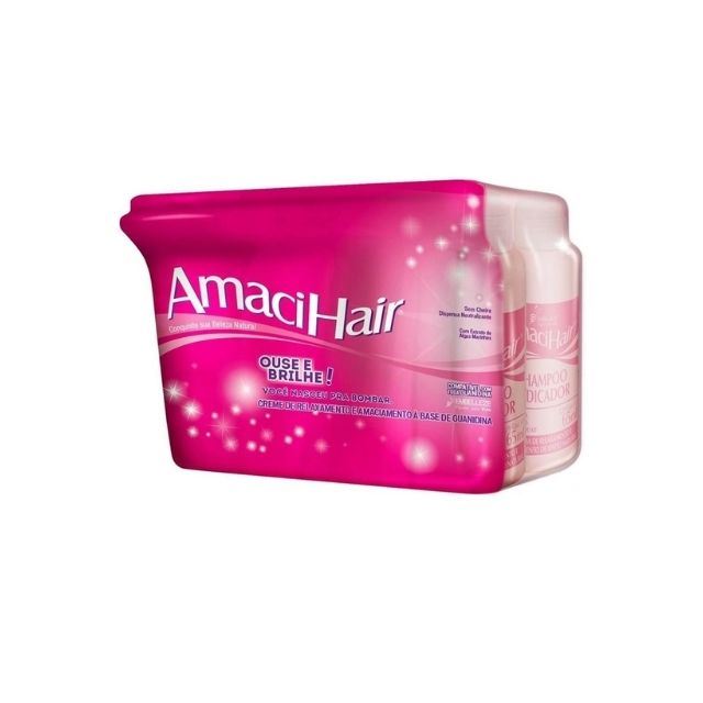 Creme Alisante Amacihair 200g Tradicional - Balde/Pote