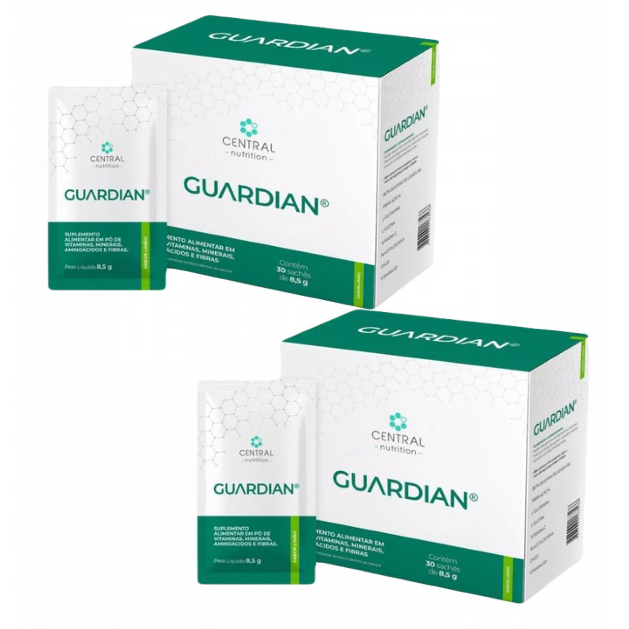 Guardian 8,5g - 30 Sachês - Central Nutrition - Sabor Limão