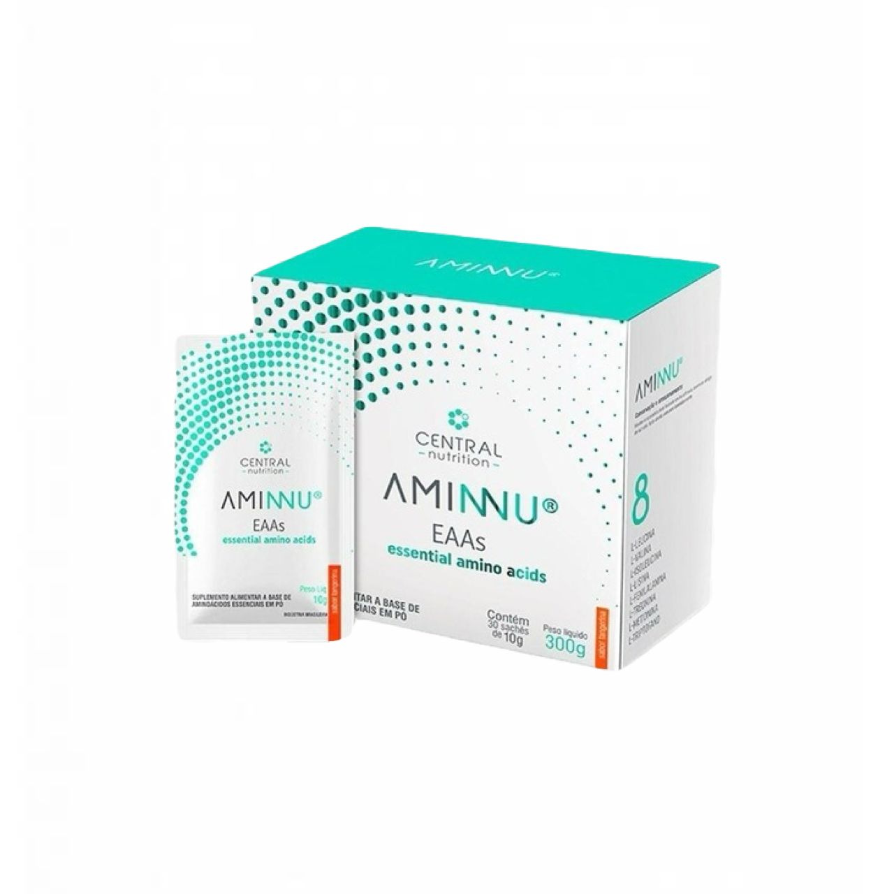 Aminnu EAA's 10g - 30 Sachês - Central Nutrition - Tangerina