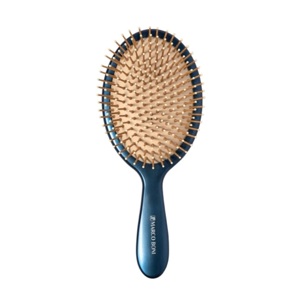 Escova Athena Marco Boni Oval Grande Cerdas Em Nylon Pin Com Bolinhas Nas Pontas 1 Unidade