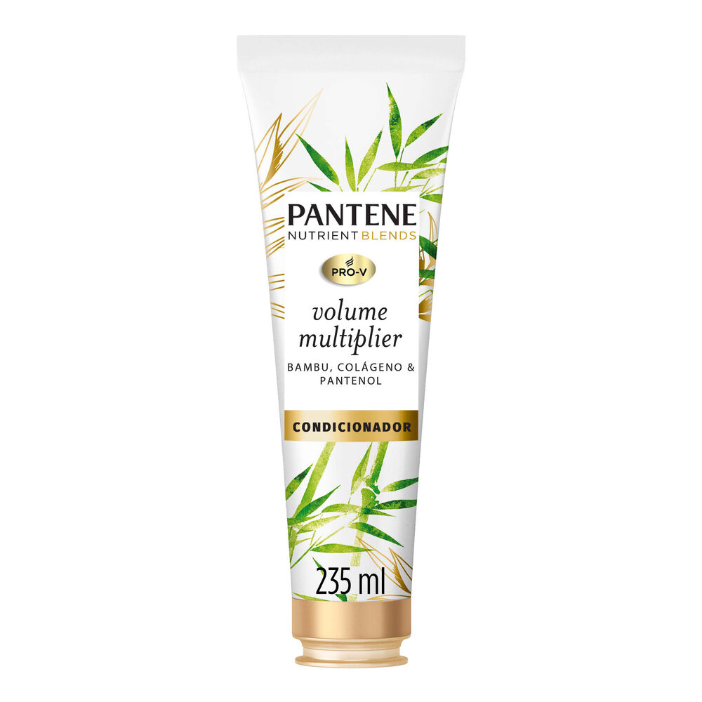 Condicionador Pantene Nutrient Blends Multiplicador De Volume Com Bambu, Colágeno E Pantenol 235ml