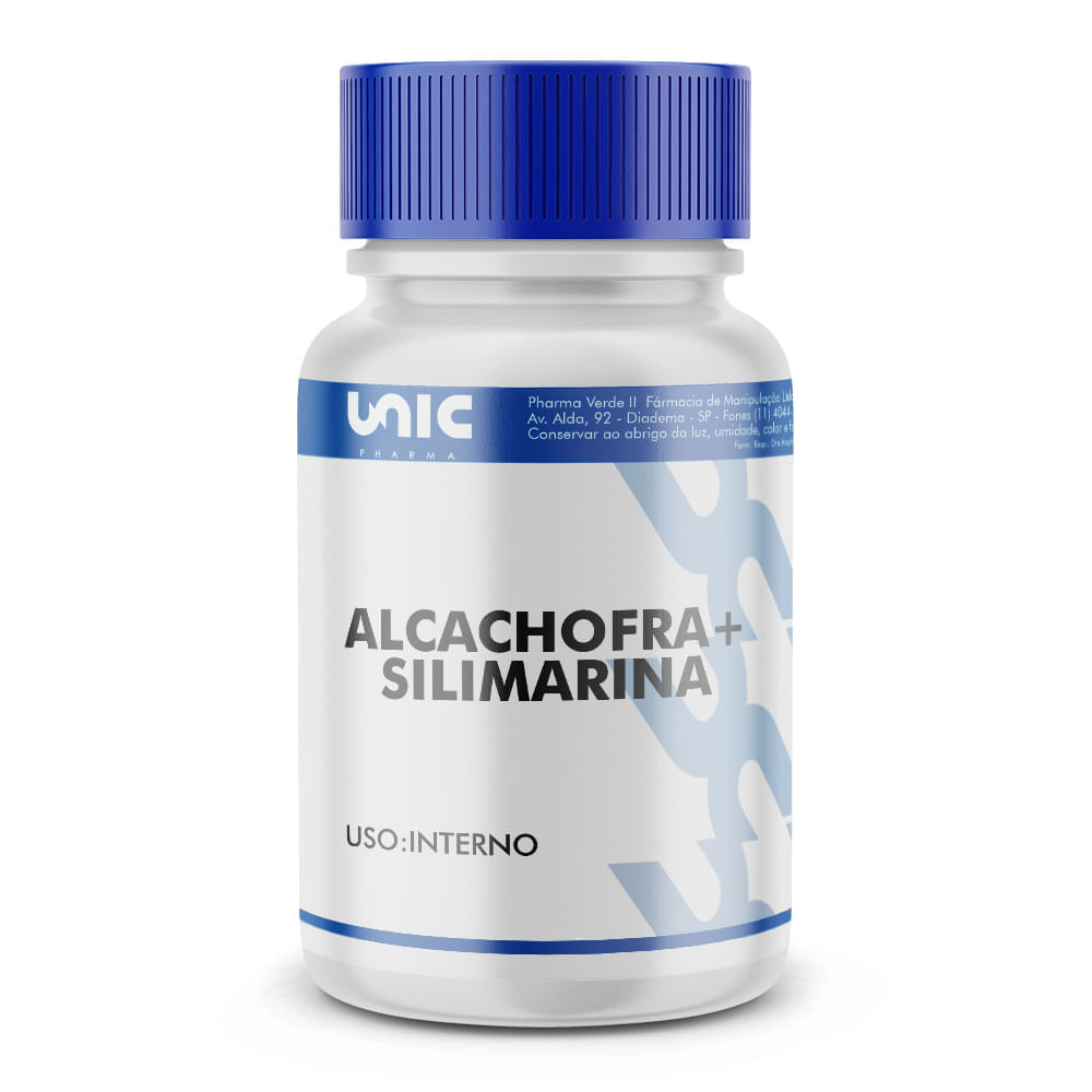 Protetor Hepático Natural - Alcachofra 300mg + Silimarina 50mg