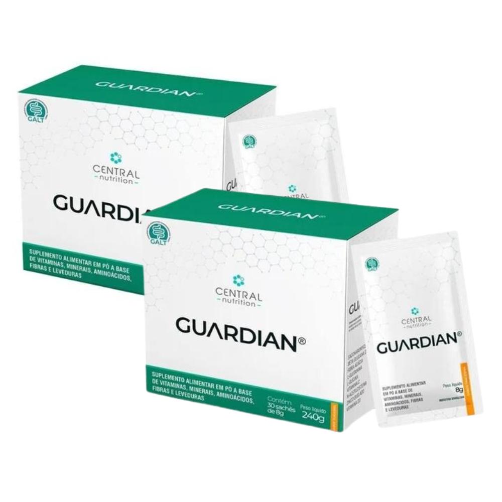 Combo 2 Guardian Sabor Tangerina 30 sachês 8g Central Nutrition