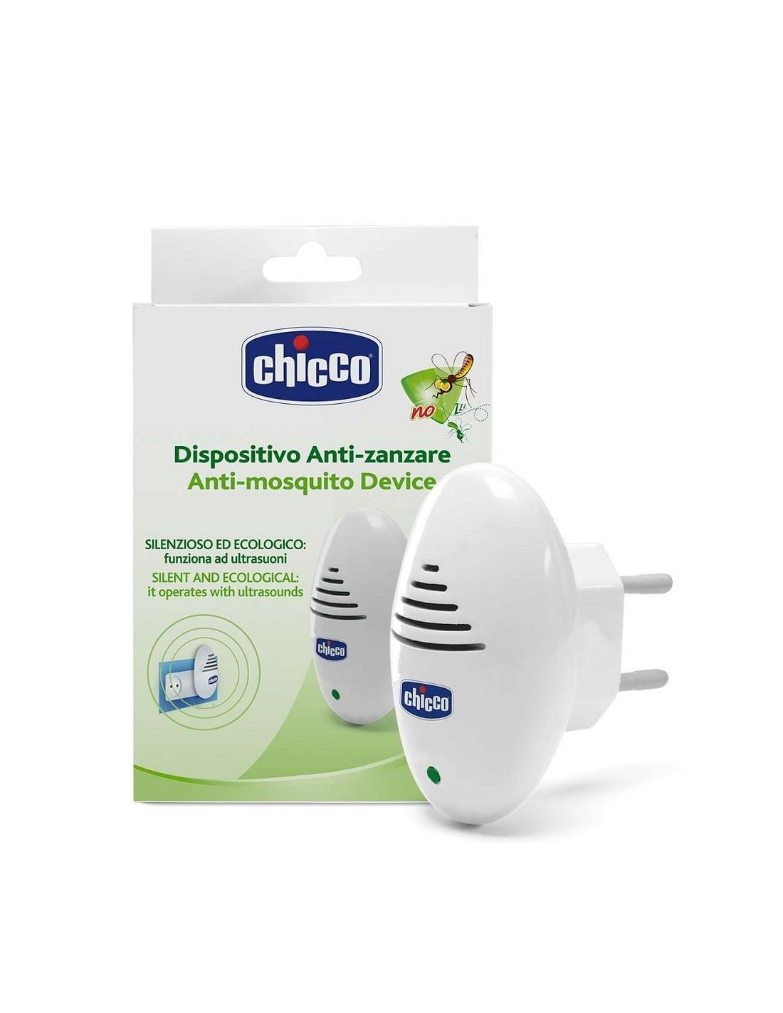 Repelente Elétrico Chicco Bebê Ultrassônico Portátil 1 Unidade