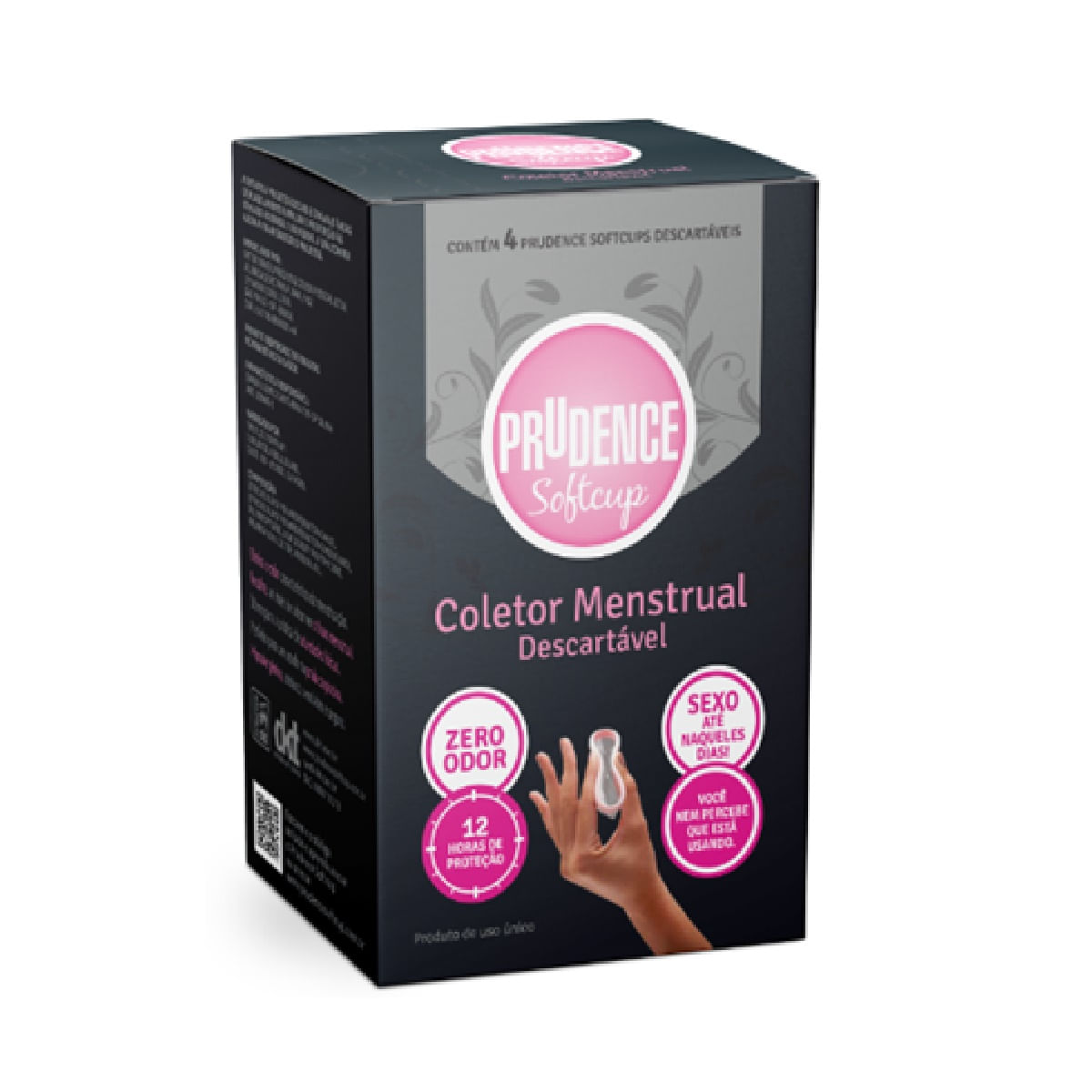Coletor Menstrual Descartável Prudence Softcup 4 Unidades
