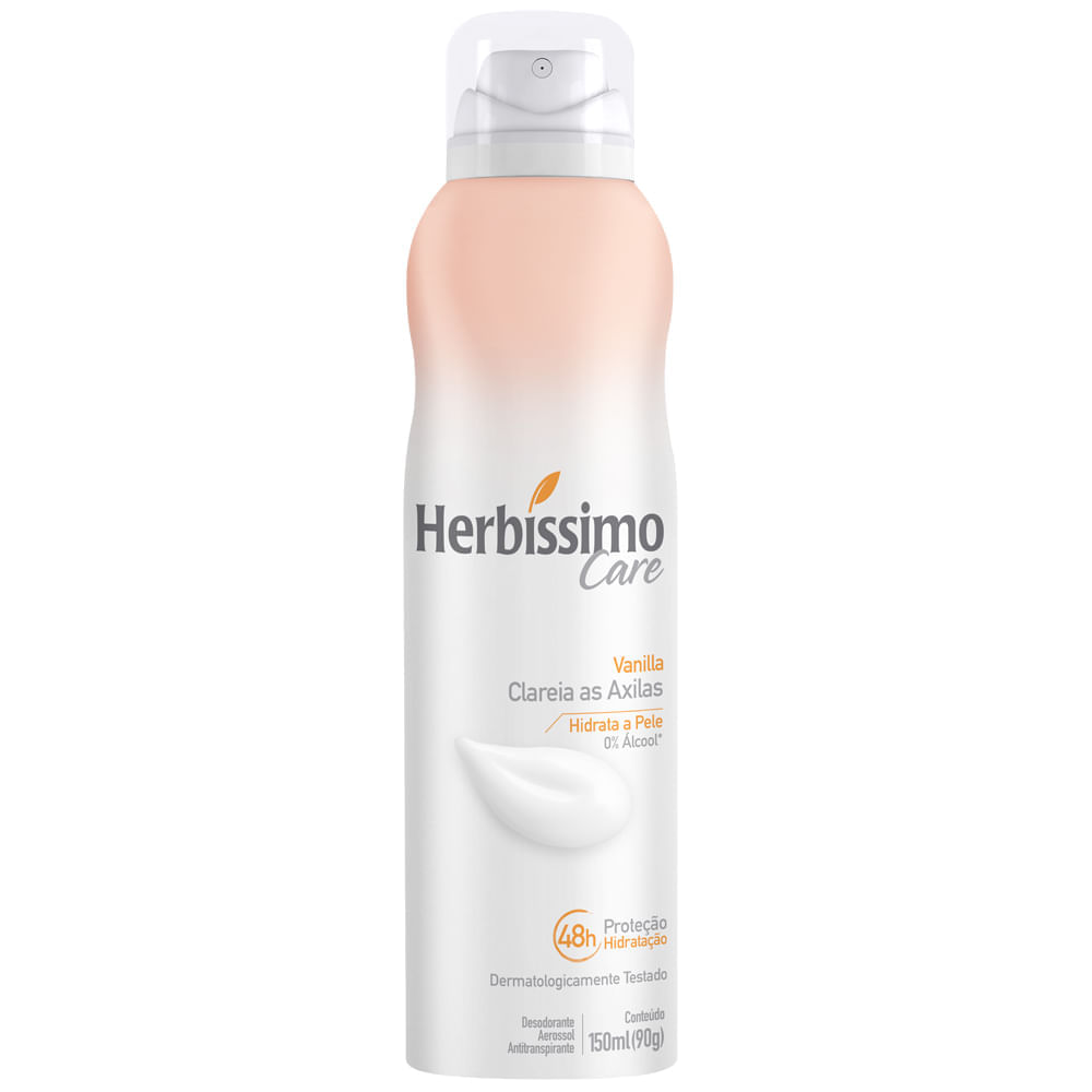 Desodorante Aerossol Antitranspirante Herbíssimo Care Vanilla 150ML