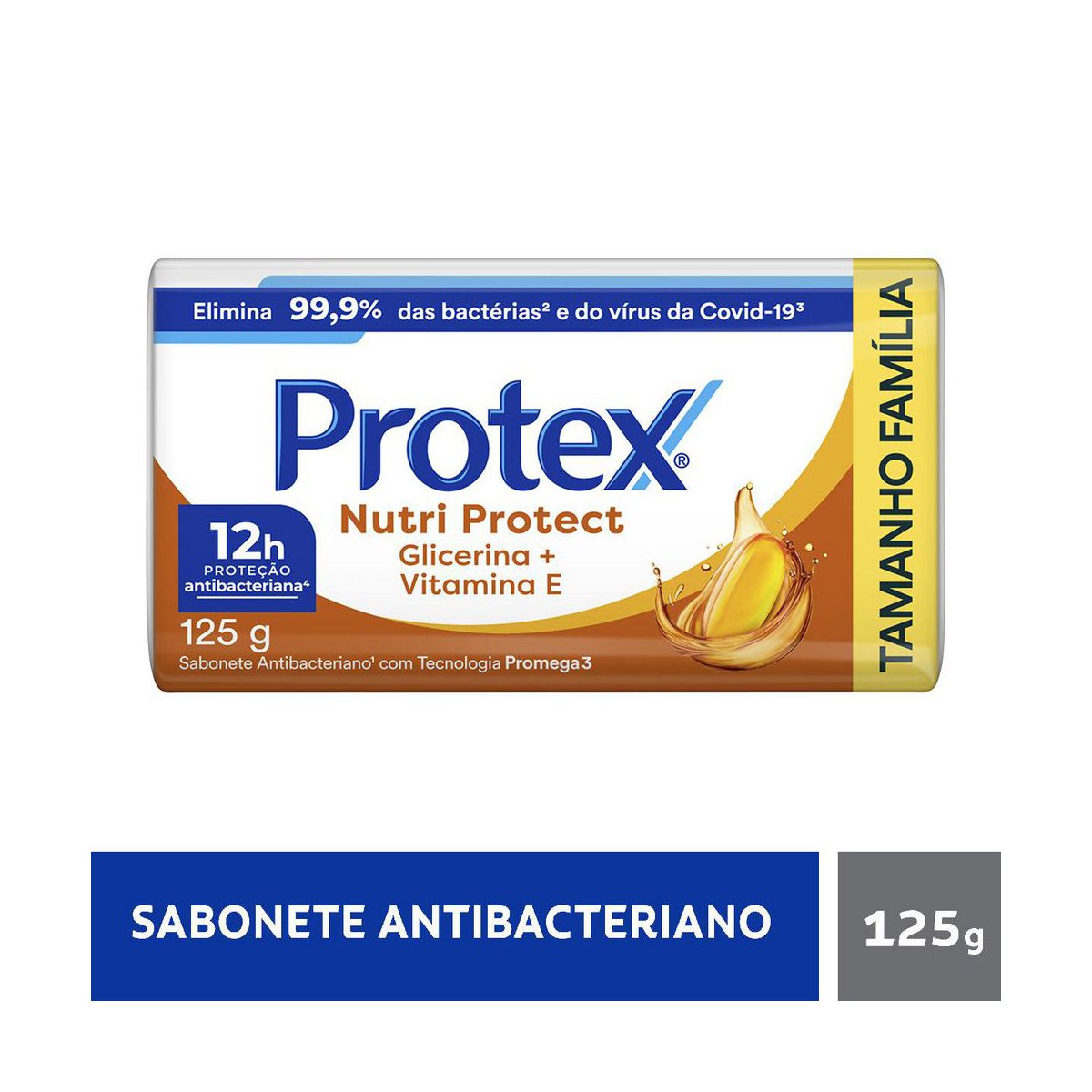 Sabonete Em Barra Protex Antibacteriano Nutri Protect Glicerina + Vitamina E 125g