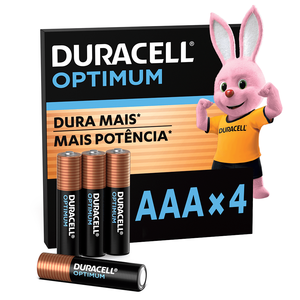 Pilha Duracell Optimum Aaa 4 Unidades