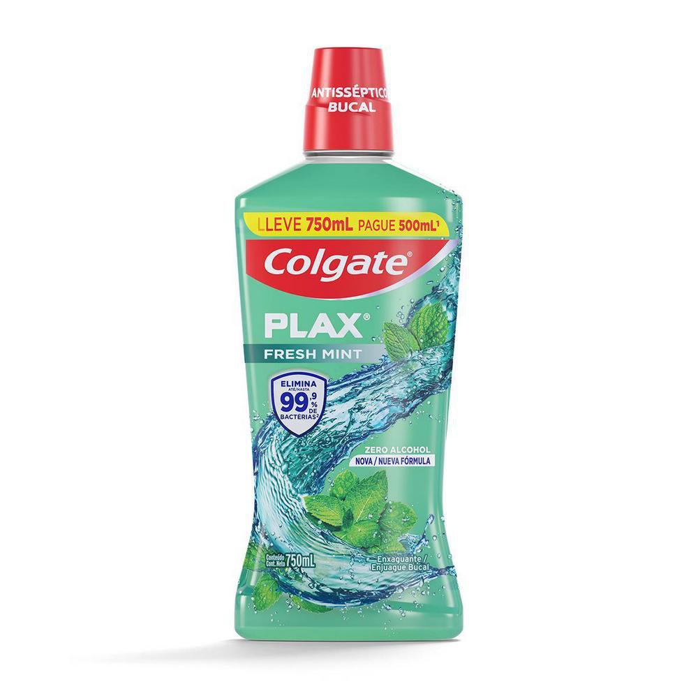 Enxaguante Bucal Colgate Fresh Mint Zero Álcool - Leve 750ml, Pague 500ml