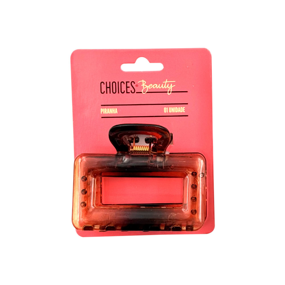 Piranha De cabelo Choices Beauty Ambar Grande 1 Unidade