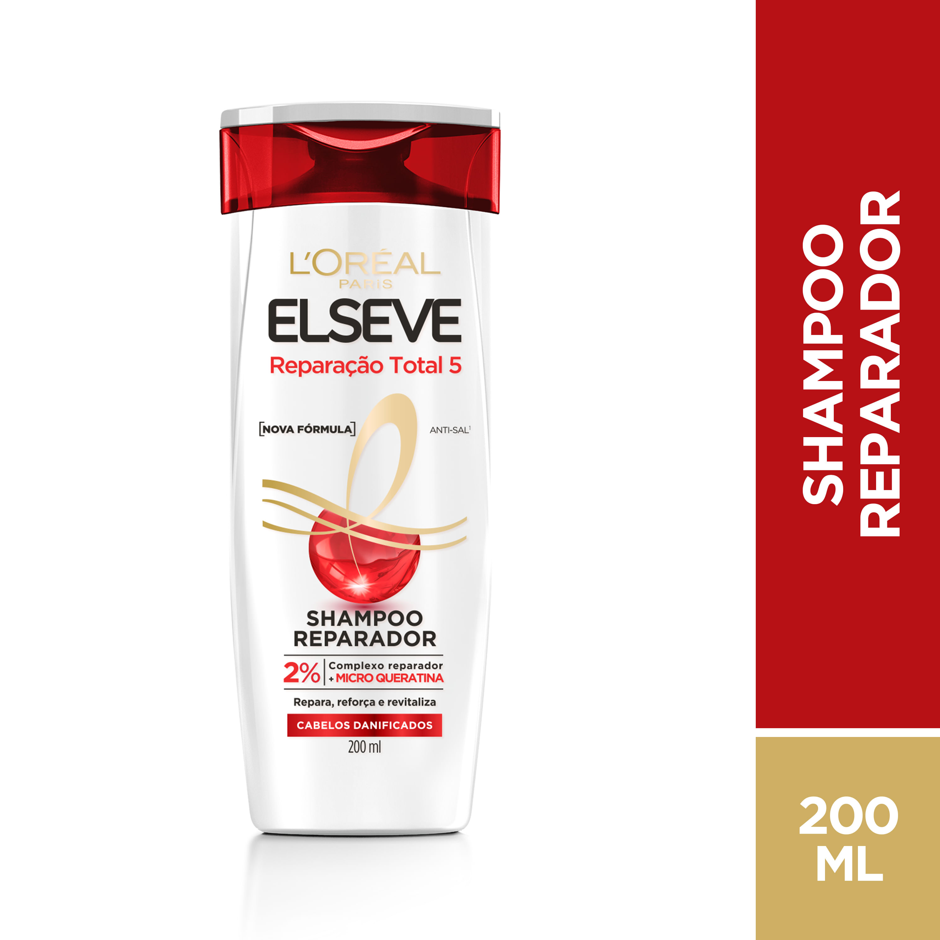 Shampoo Elseve Reparação Total 5 Reparador 200ml