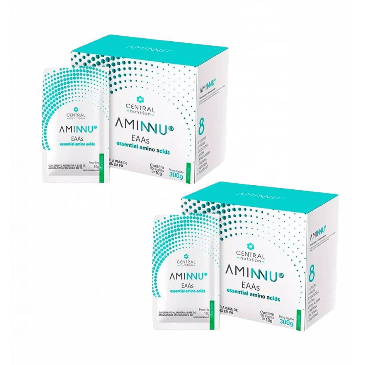 Aminnu Eaas 10g - 30 Sachês - Central Nutrition - Sabor Limão