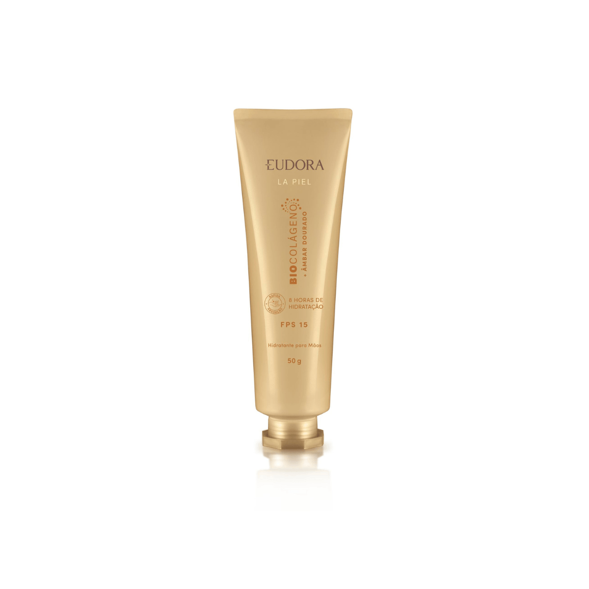 Creme para as Mãos Eudora La Piel Âmbar Dourado FPS 15 50g