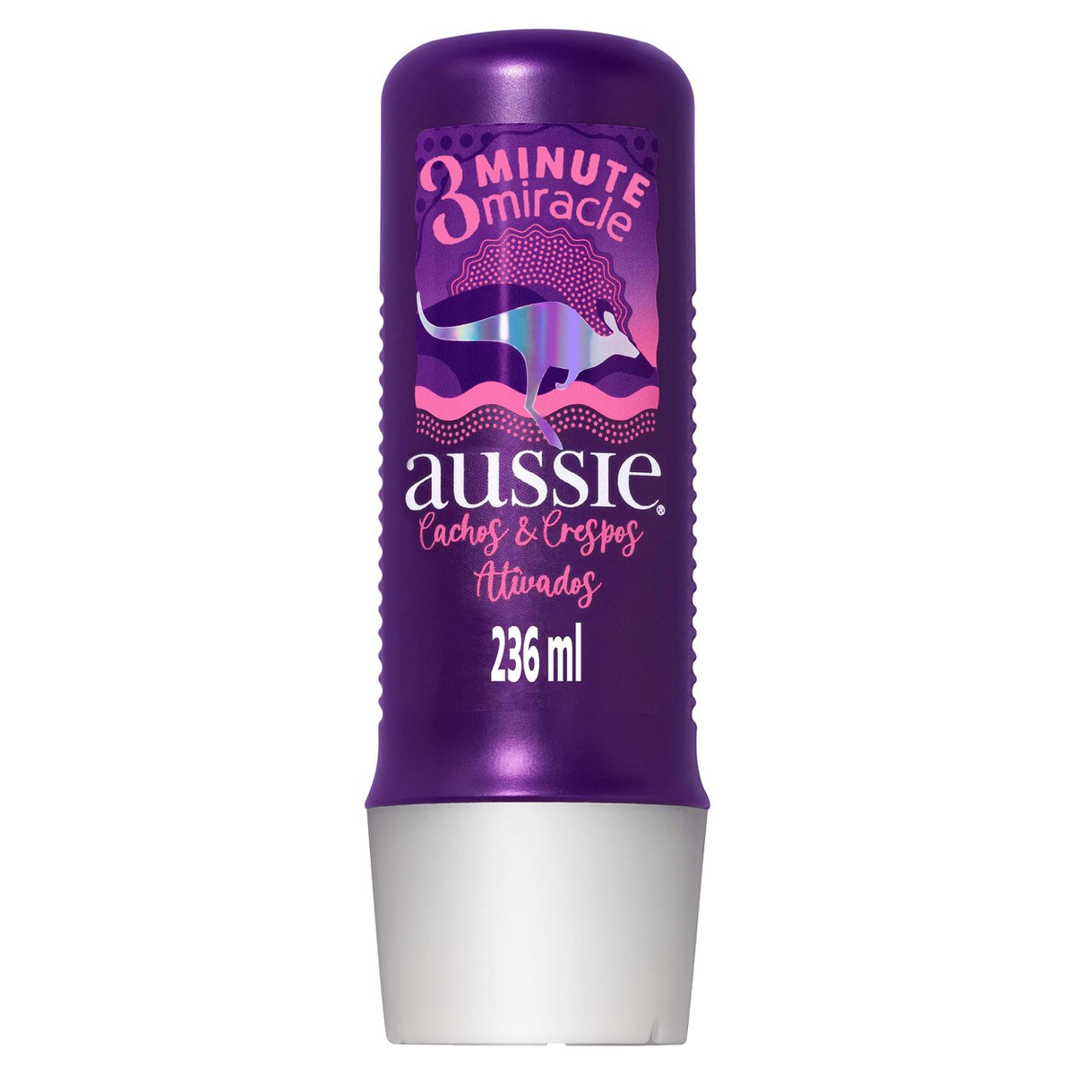 Creme de Tratamento Capilar Aussie 3 Minute Miracle Cachos e Crespos Ativados Hidratação e Definição 236ml