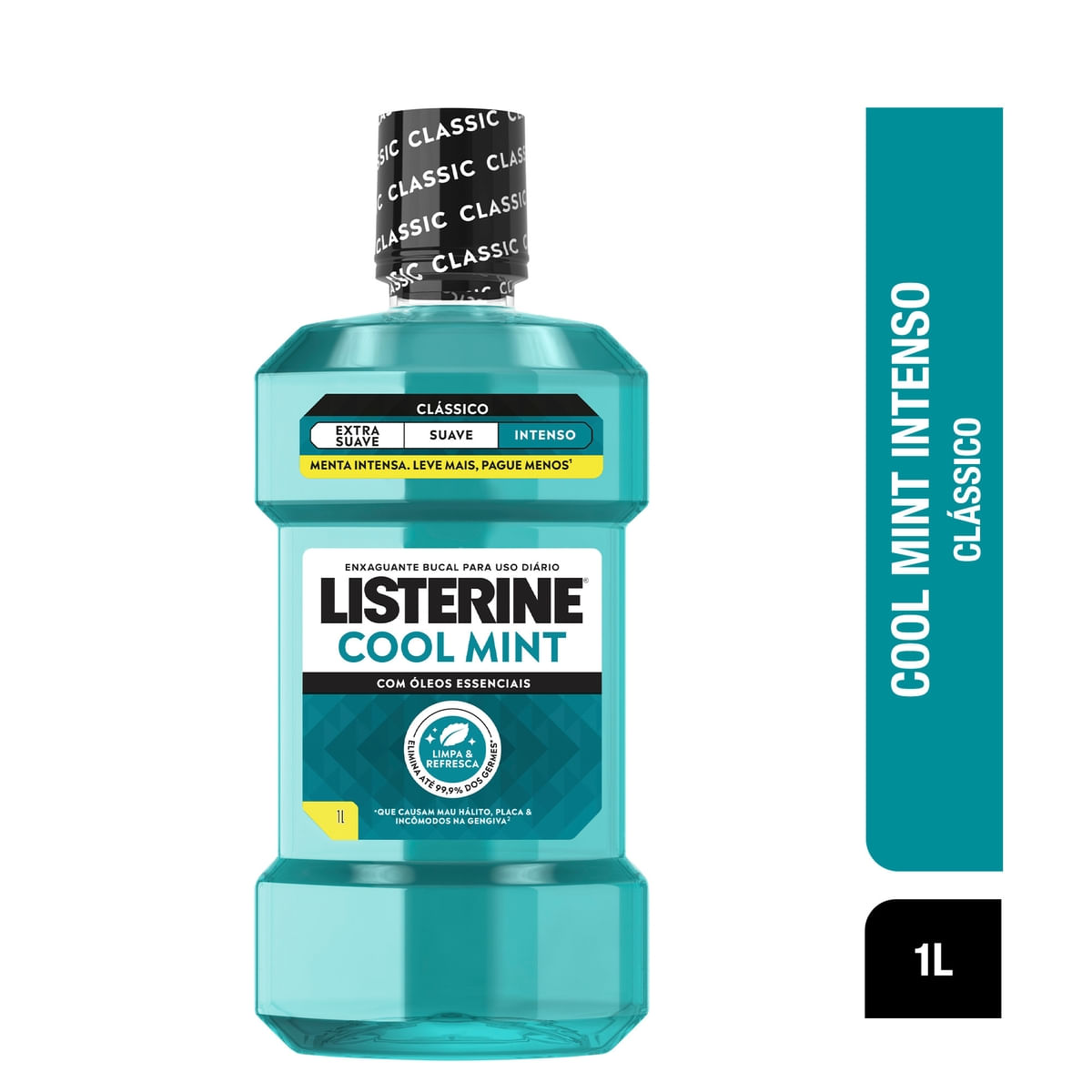 Antisséptico Bucal Listerine Cool Mint Refrescância Intensa Sabor Hortelã 1 Litro