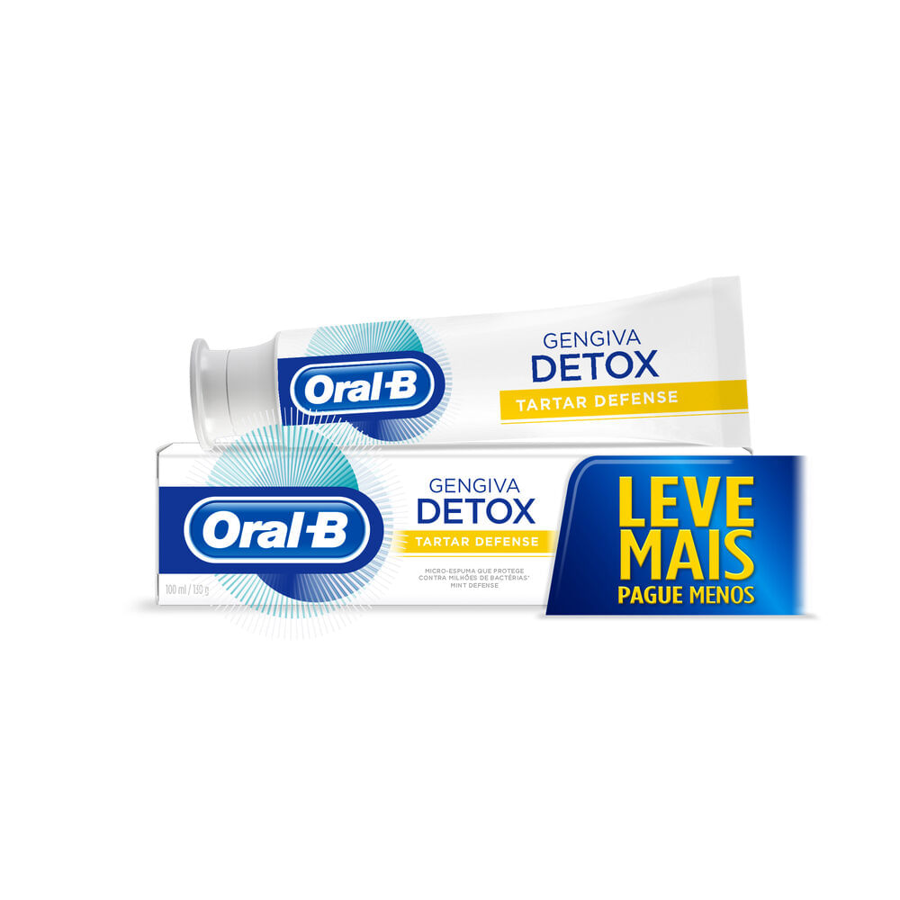 Creme Dental Oral-B Gengiva Detox Tartar Defense 130g