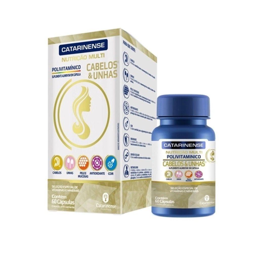 Polivitamínico Catarinense para Cabelos e Unhas 60 Cápsulas