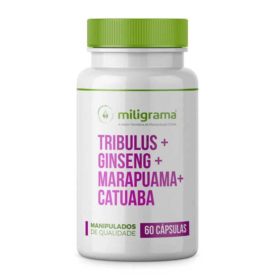 Estimulante Feminino 60 Cápsulas Tribulus + Ginseng + Marapuama + Catuaba