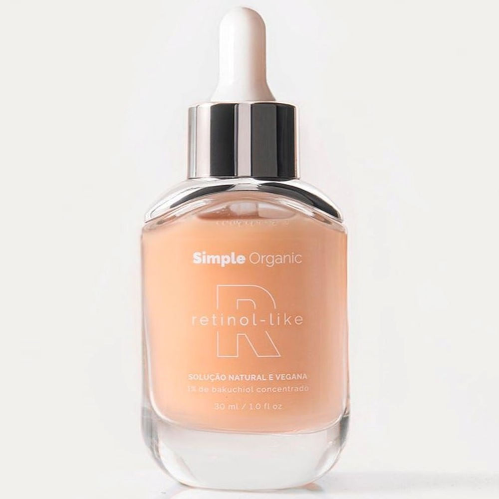 Solução Facial Simple Organic Retinol Like com Bakuchiol 1% 30ml