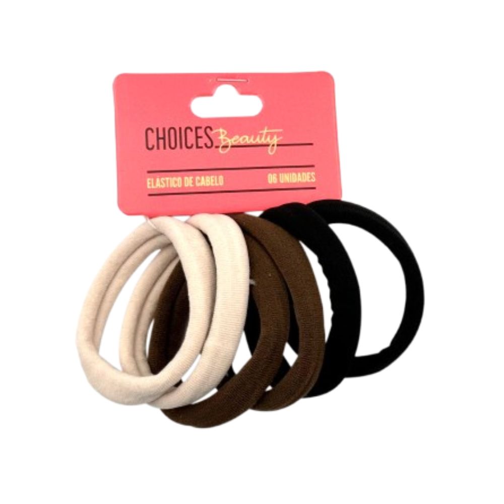 Elástico De Cabelo Choice Beauty 6 Unidades