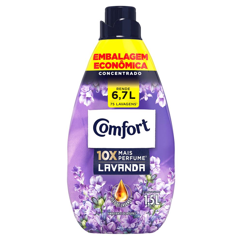 Amaciante Concentrado Comfort Lavanda 1,5L Embalagem Econômica