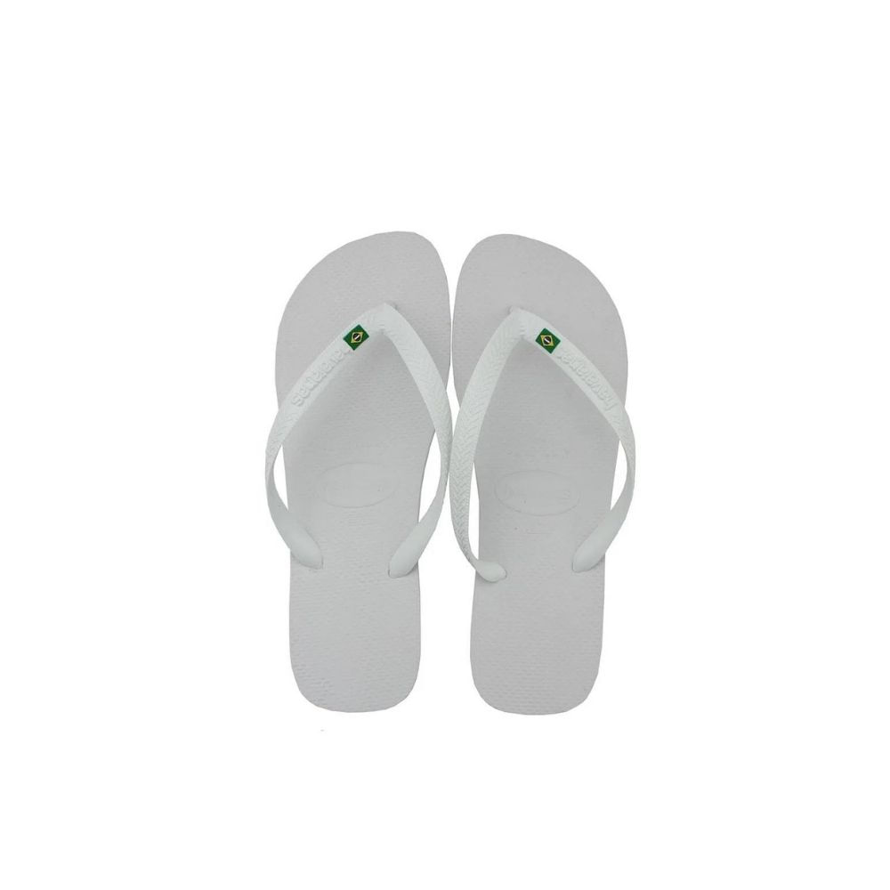 Sandalias Havaianas Brasil Cor Branca Numero 39/40