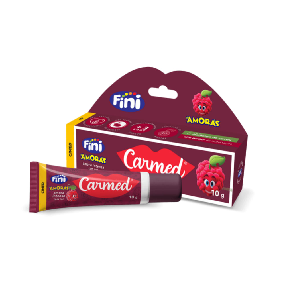 Hidratante Labial Carmed Fini Amora Intensa 10g