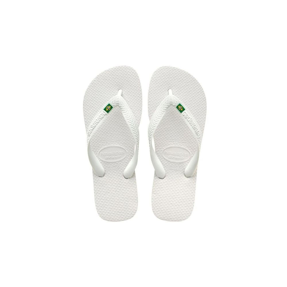 Sandalias Havaianas Brasil Cor Branca 37/38